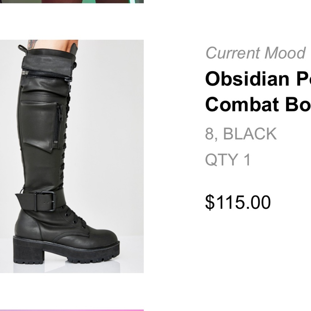 NWOT Dollskill knee high boots size 8